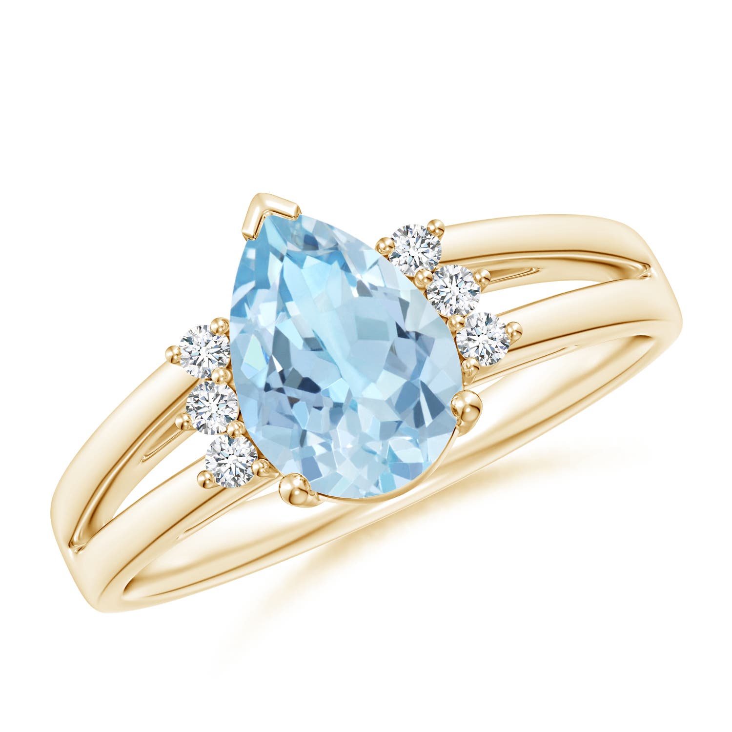 AAA - Aquamarine / 1.2 CT / 14 KT Yellow Gold