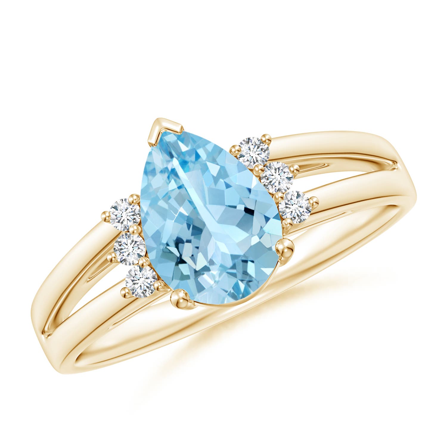 AAAA - Aquamarine / 1.2 CT / 14 KT Yellow Gold