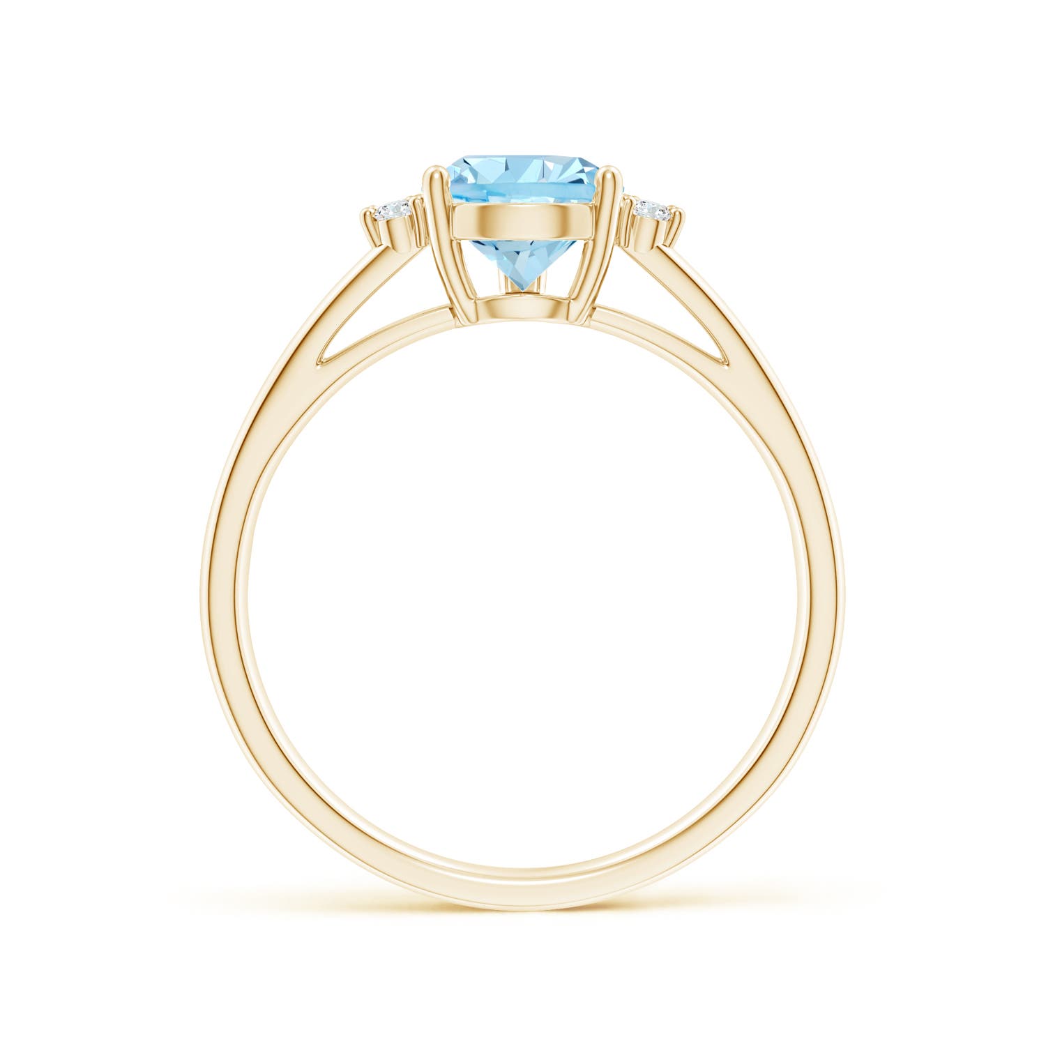 AAAA - Aquamarine / 1.2 CT / 14 KT Yellow Gold