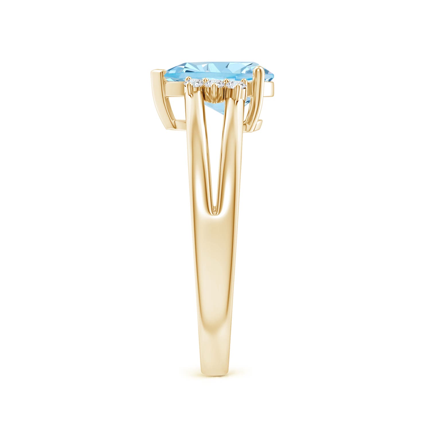 AAAA - Aquamarine / 1.2 CT / 14 KT Yellow Gold