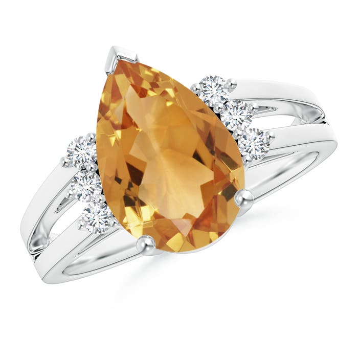 A - Citrine / 2.52 CT / 14 KT White Gold