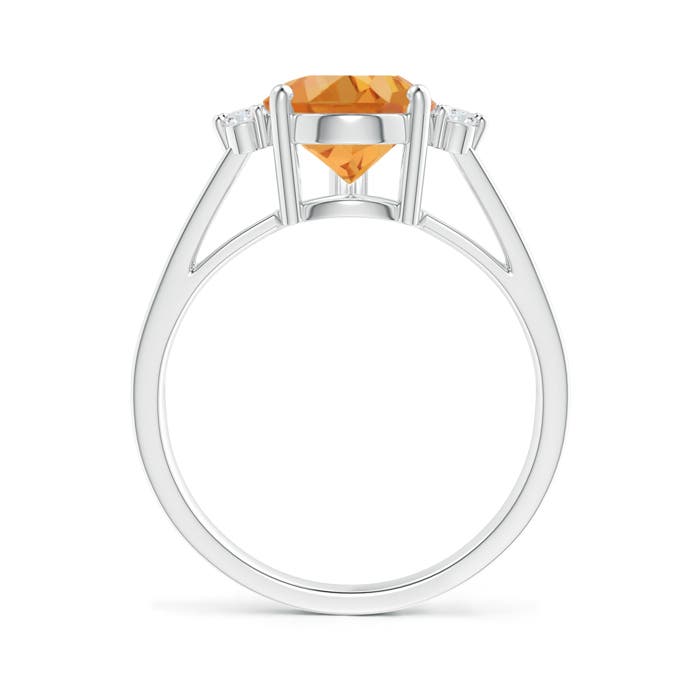 AA - Citrine / 2.52 CT / 14 KT White Gold