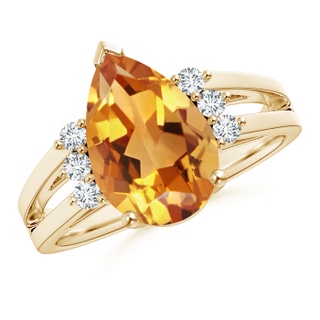 Pear AA Citrine
