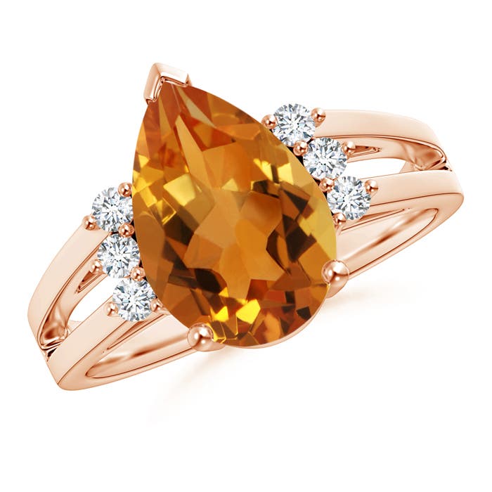 AAA - Citrine / 2.52 CT / 14 KT Rose Gold