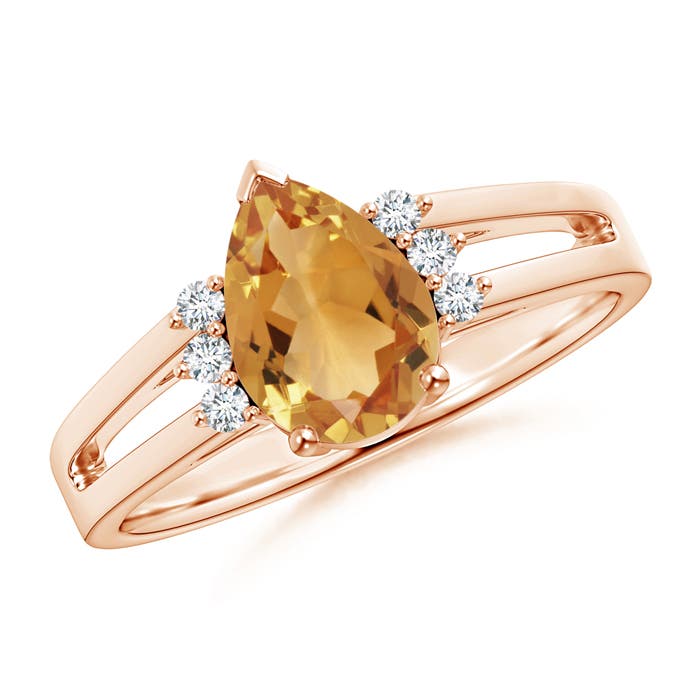 A - Citrine / 1.28 CT / 14 KT Rose Gold