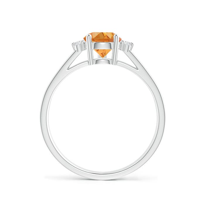 AA - Citrine / 1.28 CT / 14 KT White Gold