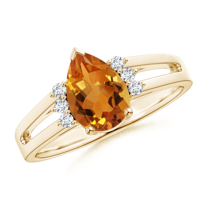 AAA - Citrine / 1.28 CT / 14 KT Yellow Gold