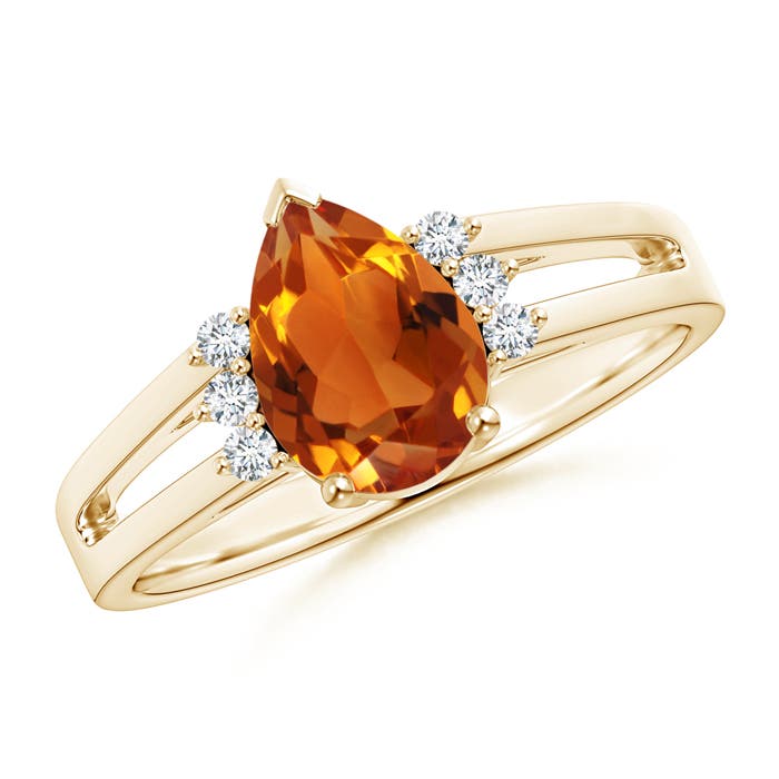 AAAA - Citrine / 1.28 CT / 14 KT Yellow Gold