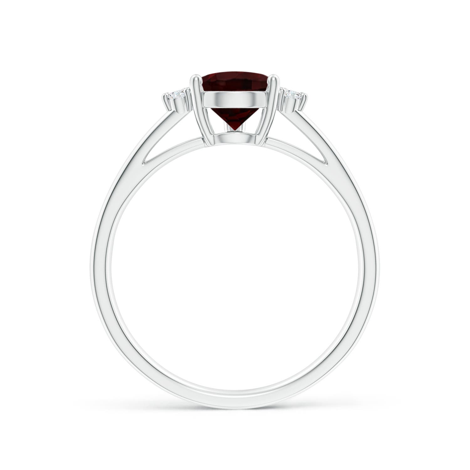 A - Garnet / 1.58 CT / 14 KT White Gold