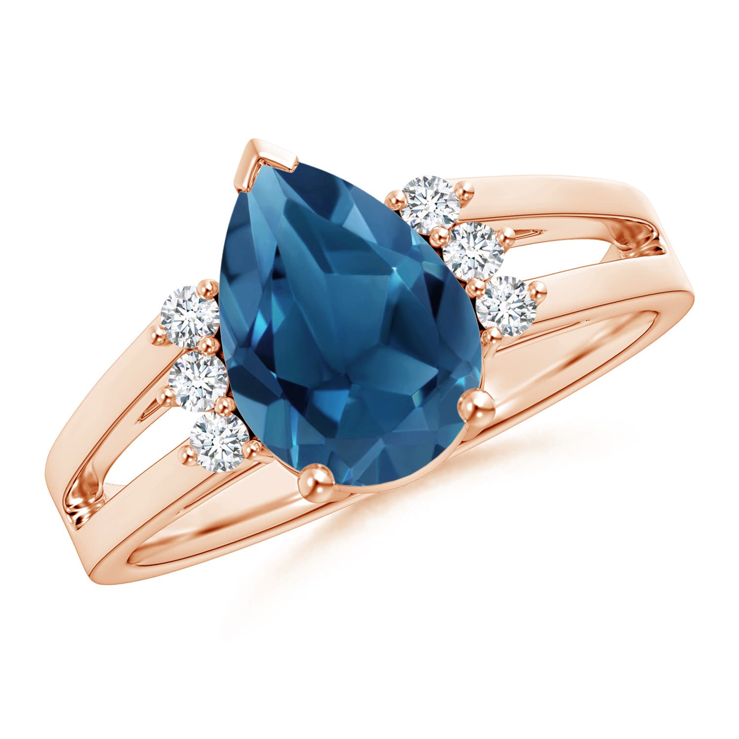 AA - London Blue Topaz / 2.43 CT / 14 KT Rose Gold