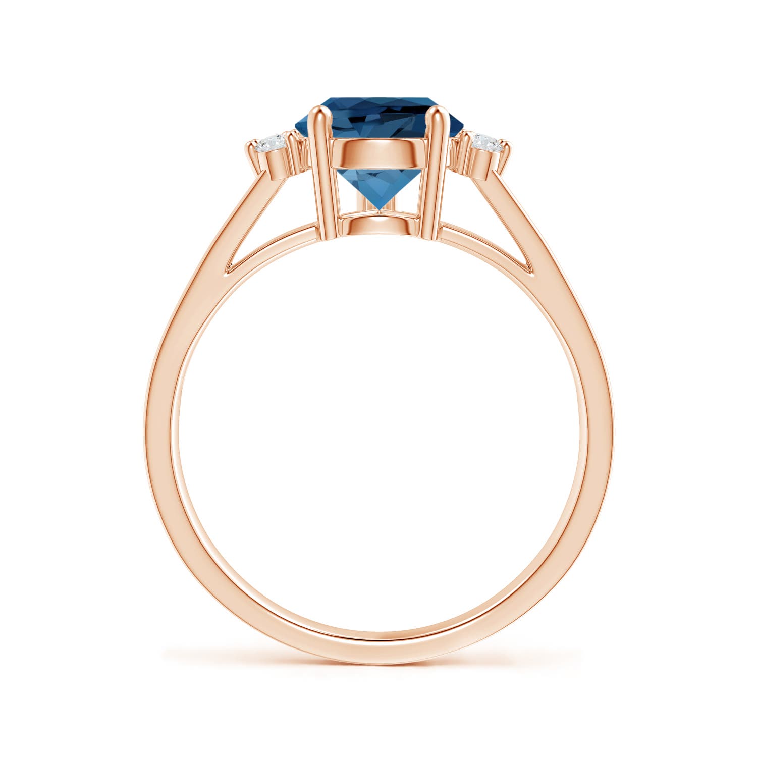 AA - London Blue Topaz / 2.43 CT / 14 KT Rose Gold