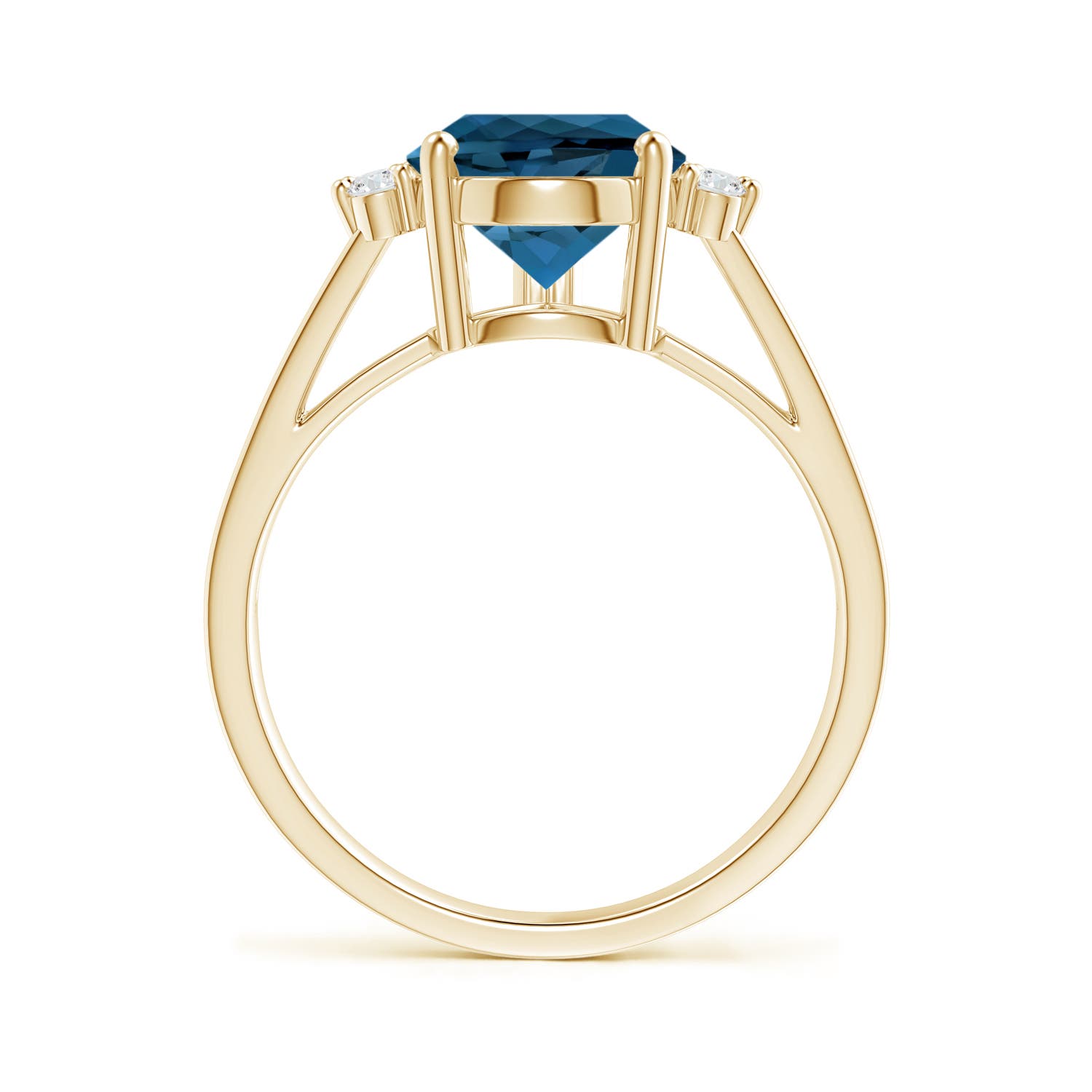 AAA - London Blue Topaz / 3.97 CT / 14 KT Yellow Gold