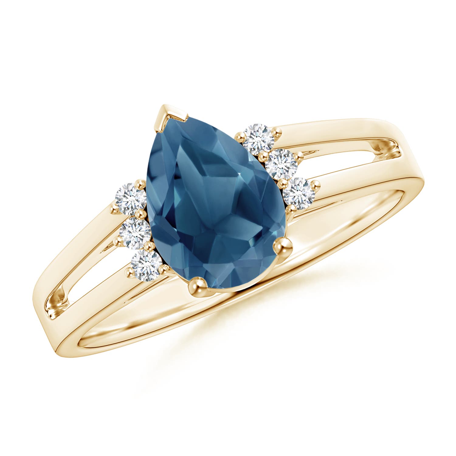 A - London Blue Topaz / 1.73 CT / 14 KT Yellow Gold