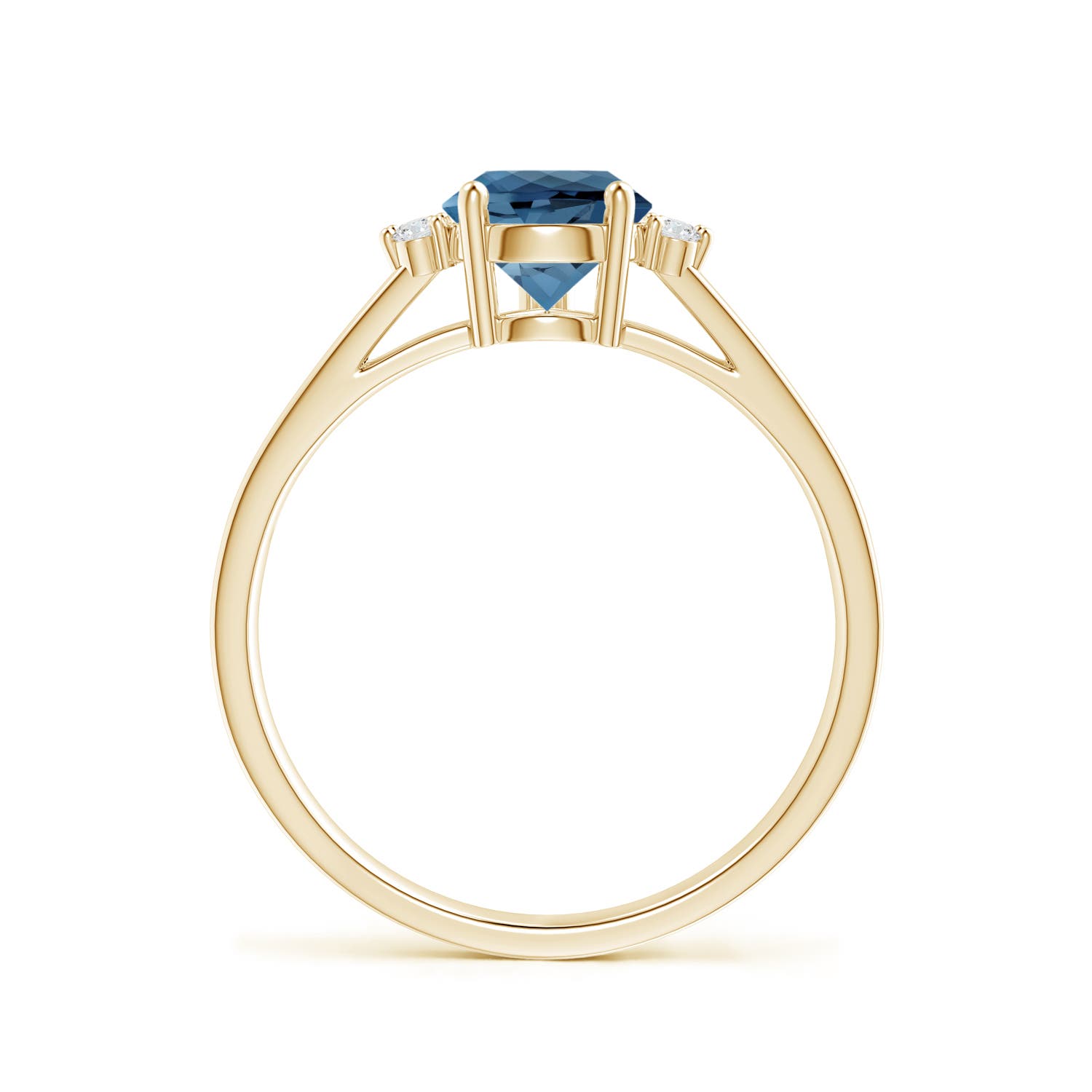 A - London Blue Topaz / 1.73 CT / 14 KT Yellow Gold