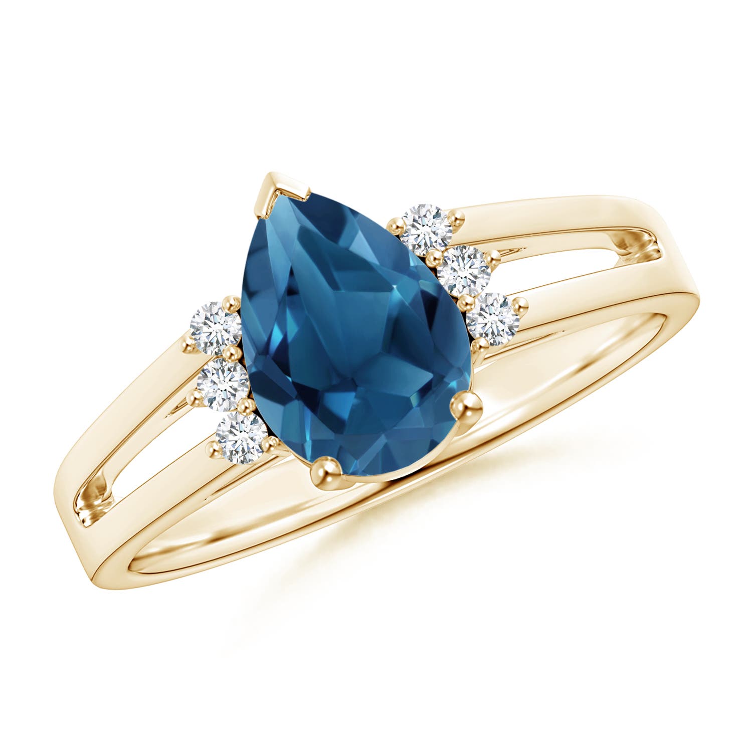 AA - London Blue Topaz / 1.73 CT / 14 KT Yellow Gold