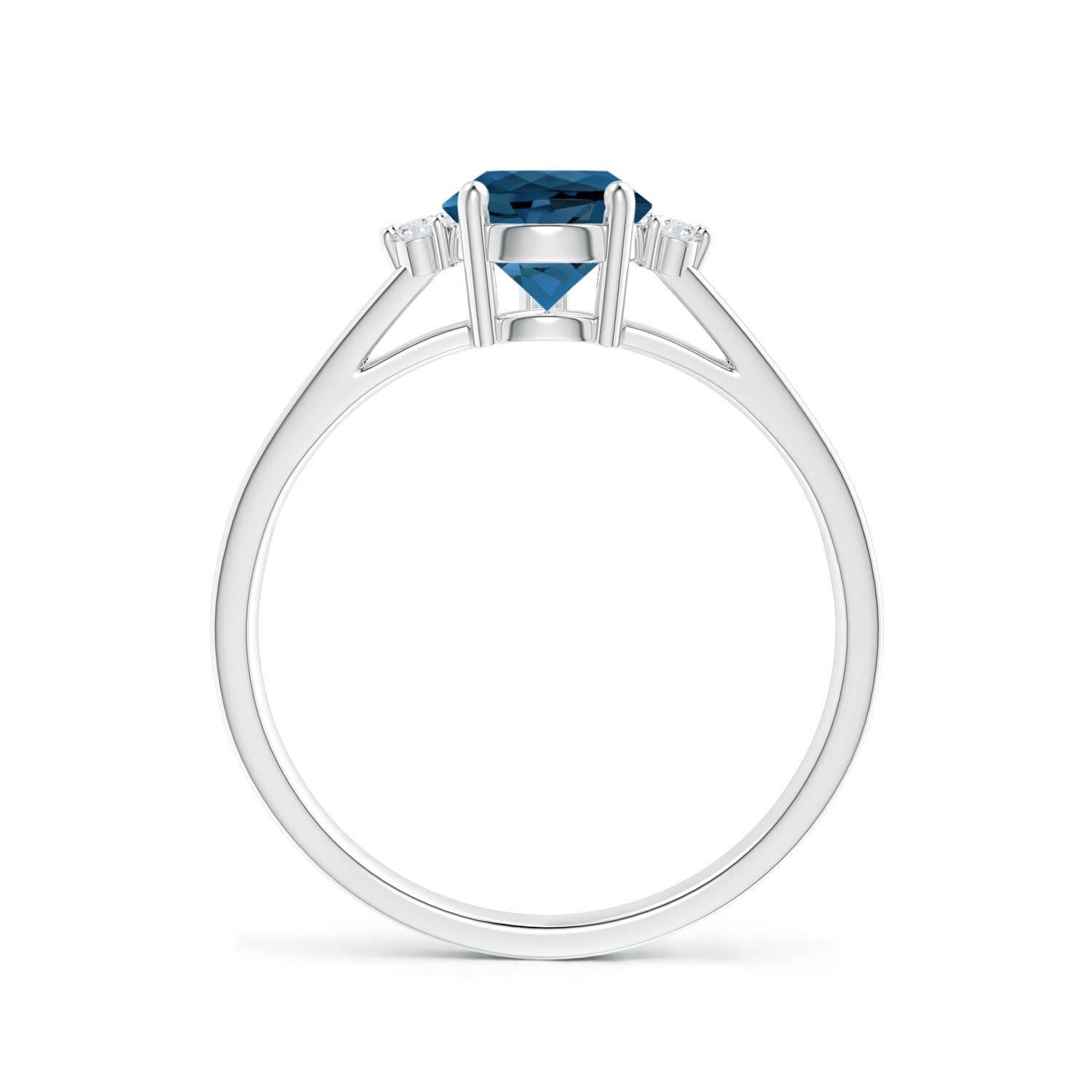 AAA - London Blue Topaz / 1.73 CT / 14 KT White Gold