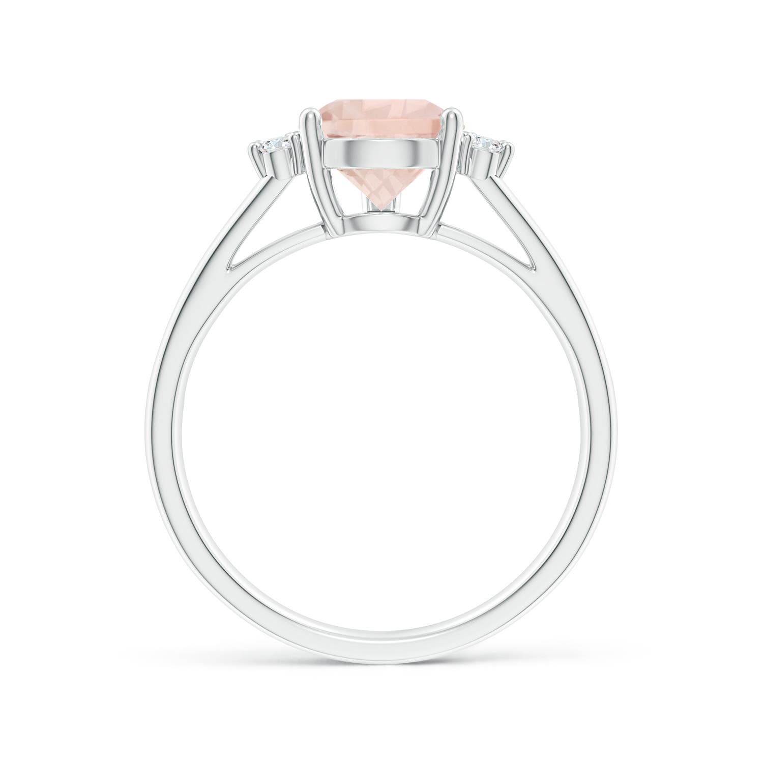 A - Morganite / 1.73 CT / 14 KT White Gold