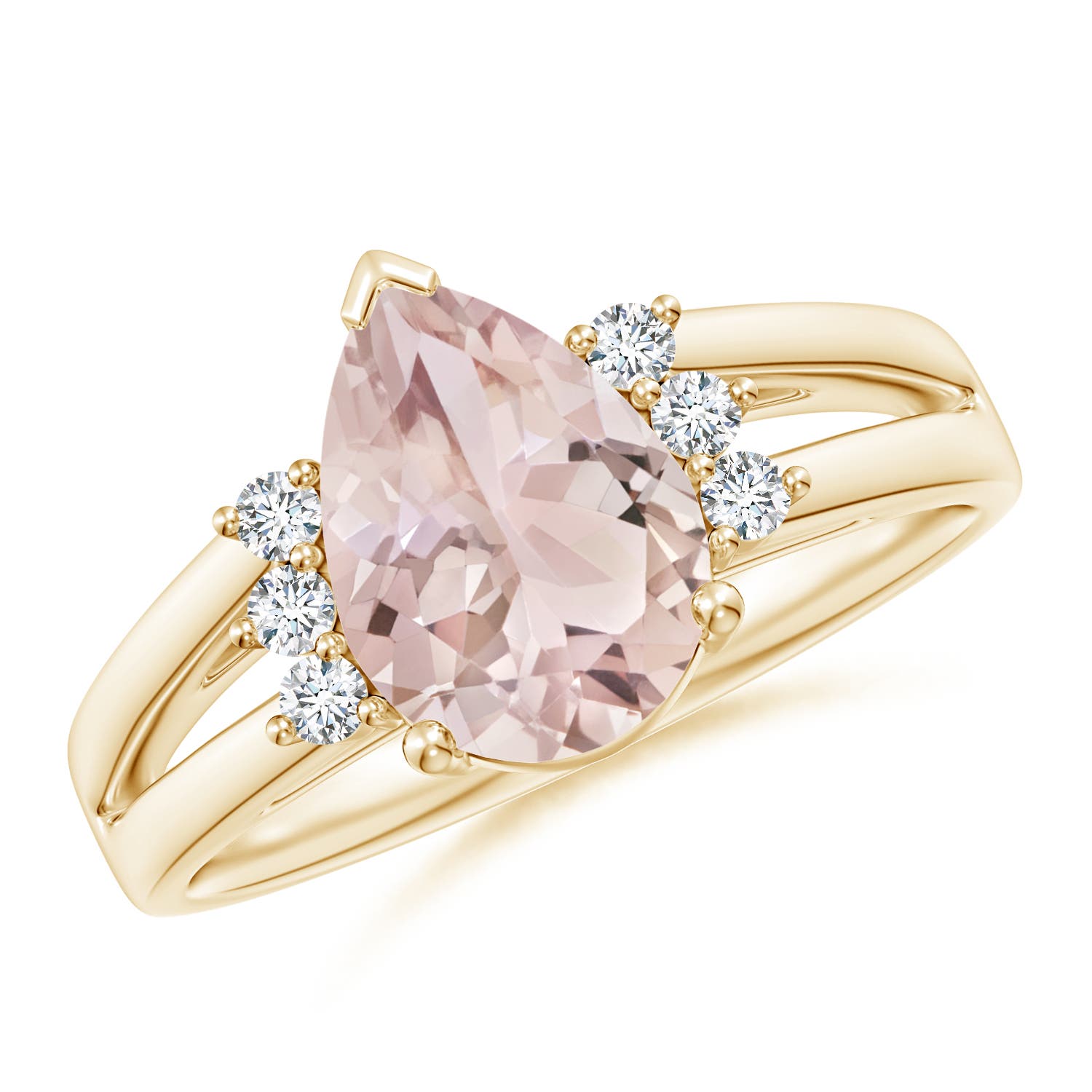 A - Morganite / 1.73 CT / 14 KT Yellow Gold