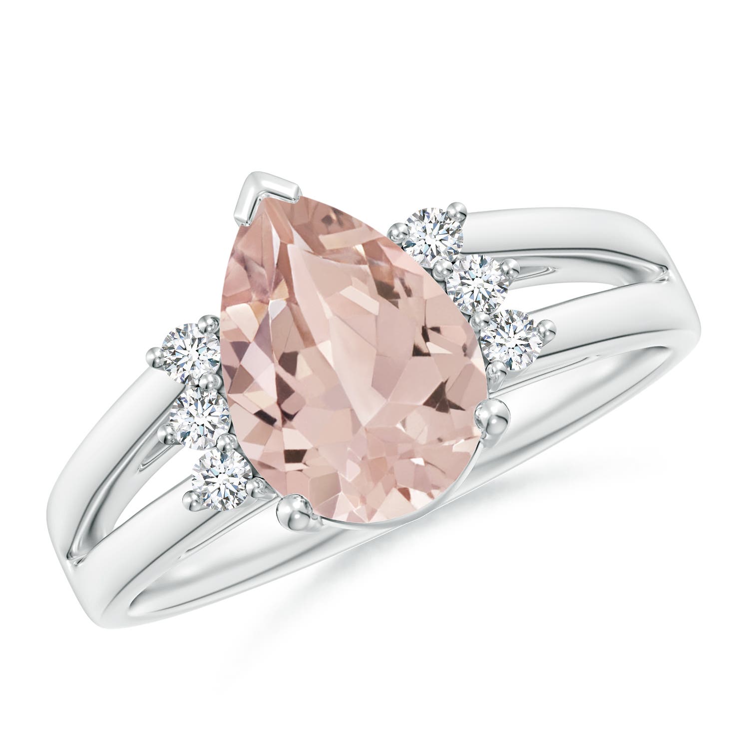 AA - Morganite / 1.73 CT / 14 KT White Gold