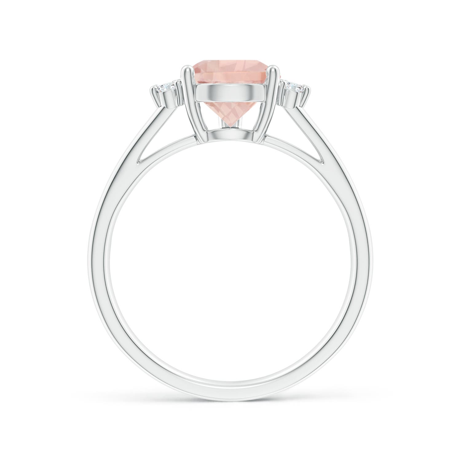 AA - Morganite / 1.73 CT / 14 KT White Gold