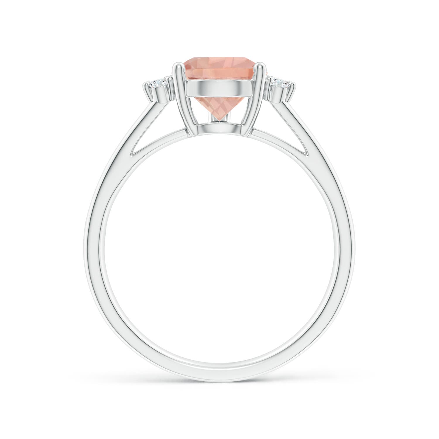 AAA - Morganite / 1.73 CT / 14 KT White Gold