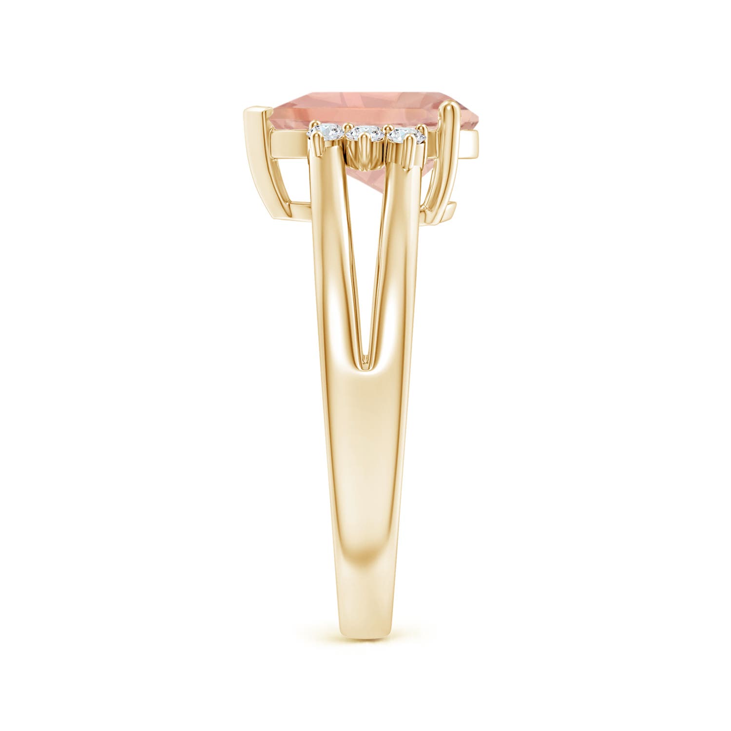 AAA - Morganite / 1.73 CT / 14 KT Yellow Gold