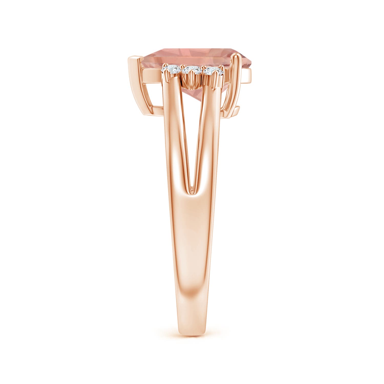 AAAA - Morganite / 1.73 CT / 14 KT Rose Gold