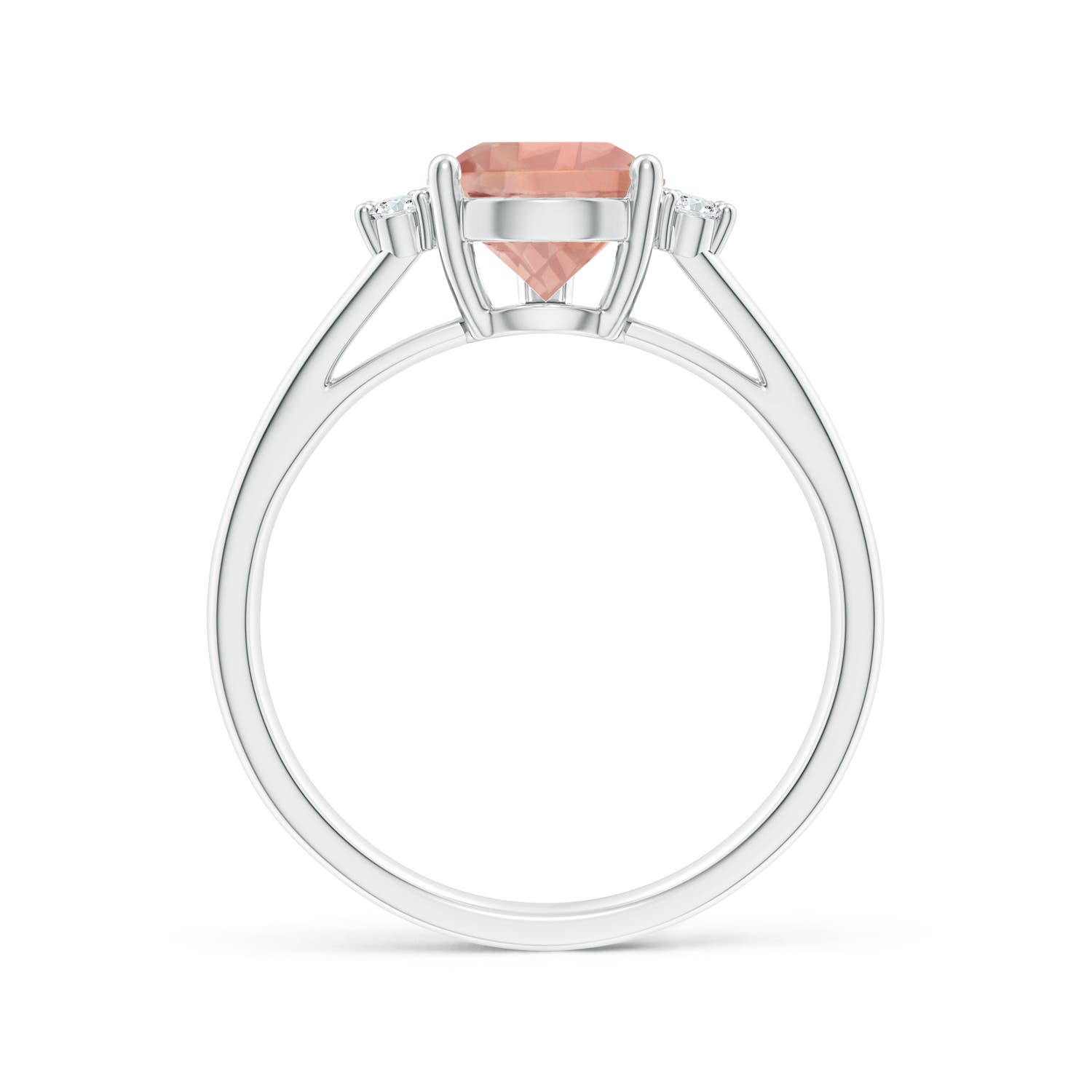 AAAA - Morganite / 1.73 CT / 14 KT White Gold