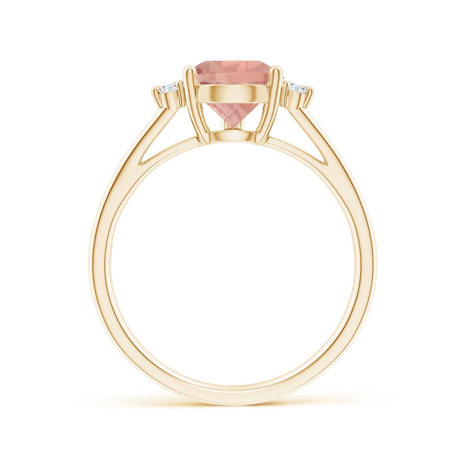 AAAA - Morganite / 1.73 CT / 14 KT Yellow Gold