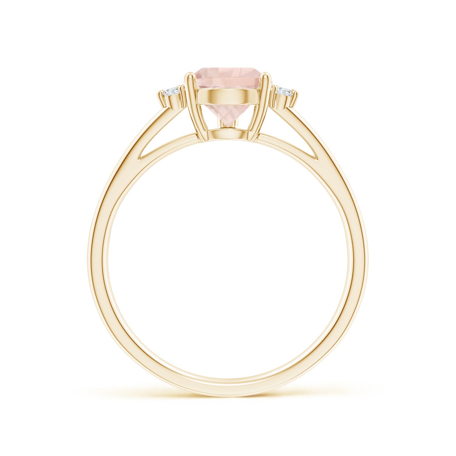 A - Morganite / 1.23 CT / 14 KT Yellow Gold