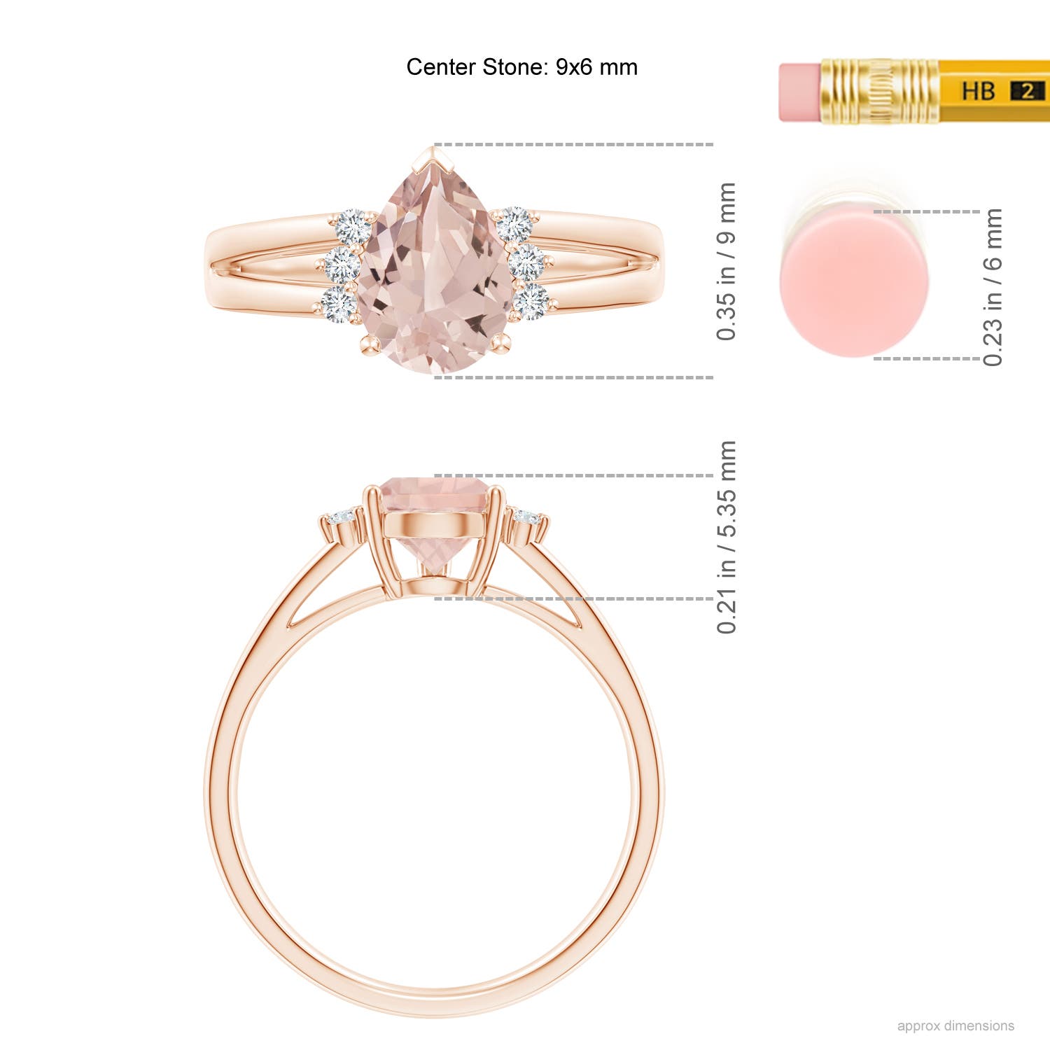 AA - Morganite / 1.23 CT / 14 KT Rose Gold