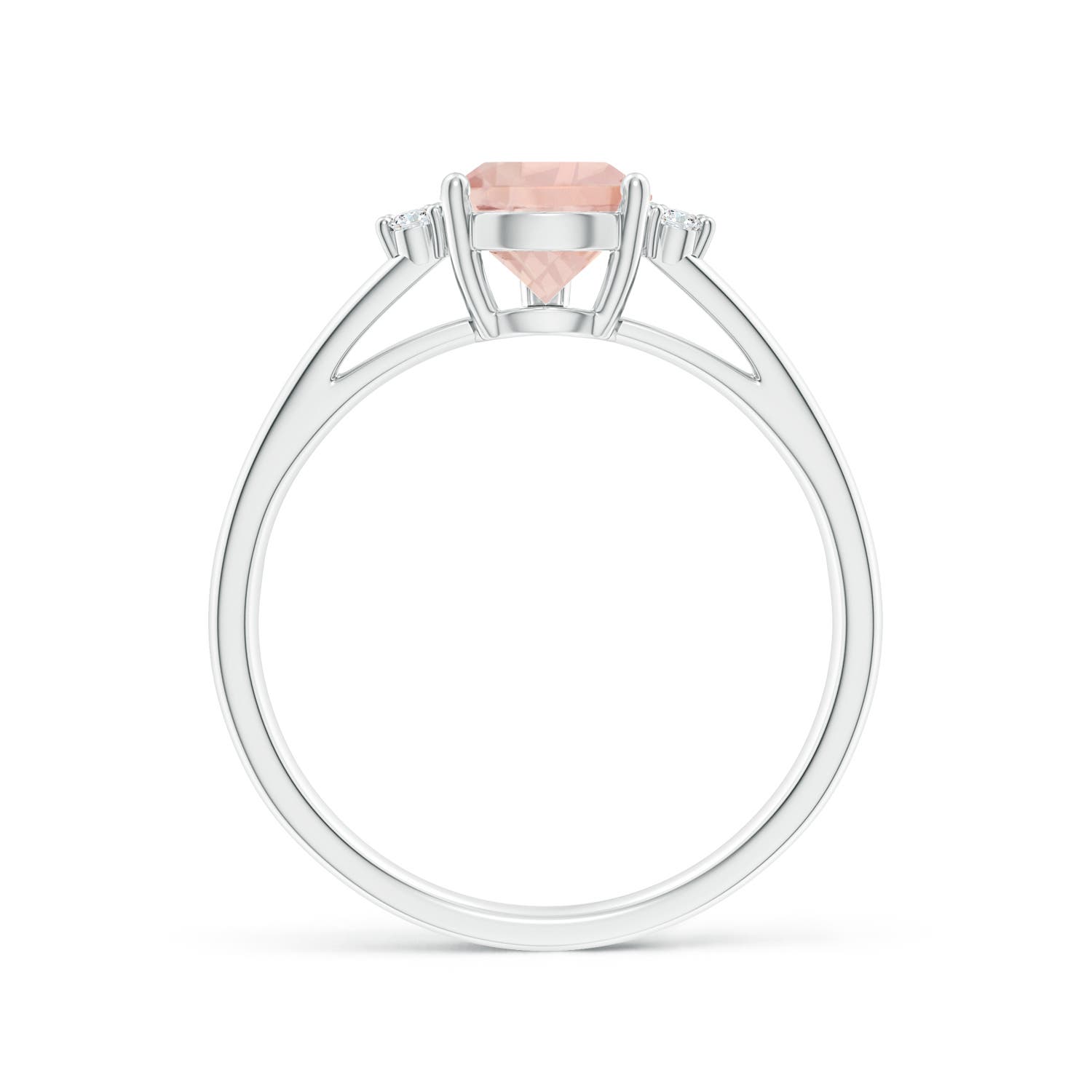 AA - Morganite / 1.23 CT / 14 KT White Gold