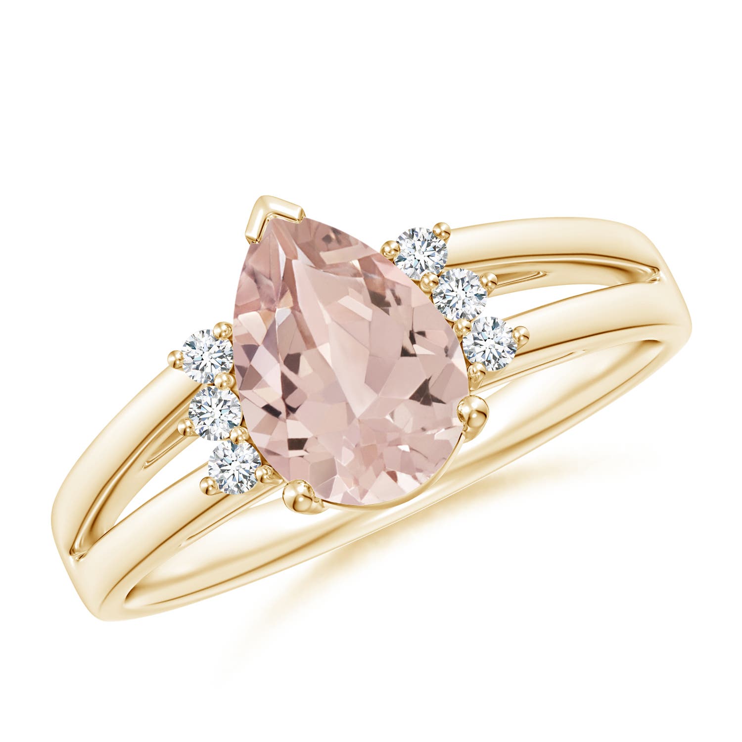 AA - Morganite / 1.23 CT / 14 KT Yellow Gold