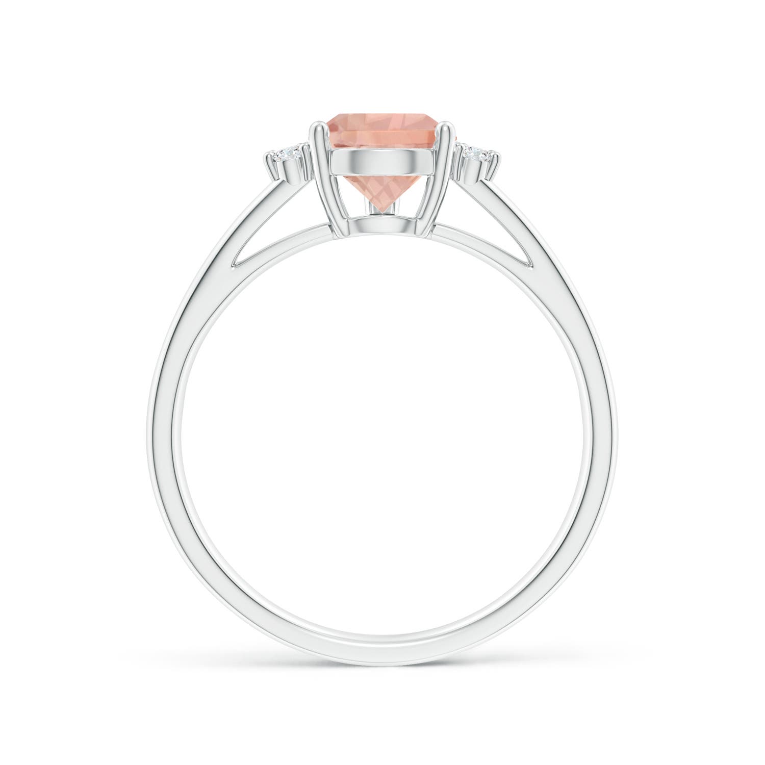 AAA - Morganite / 1.23 CT / 14 KT White Gold