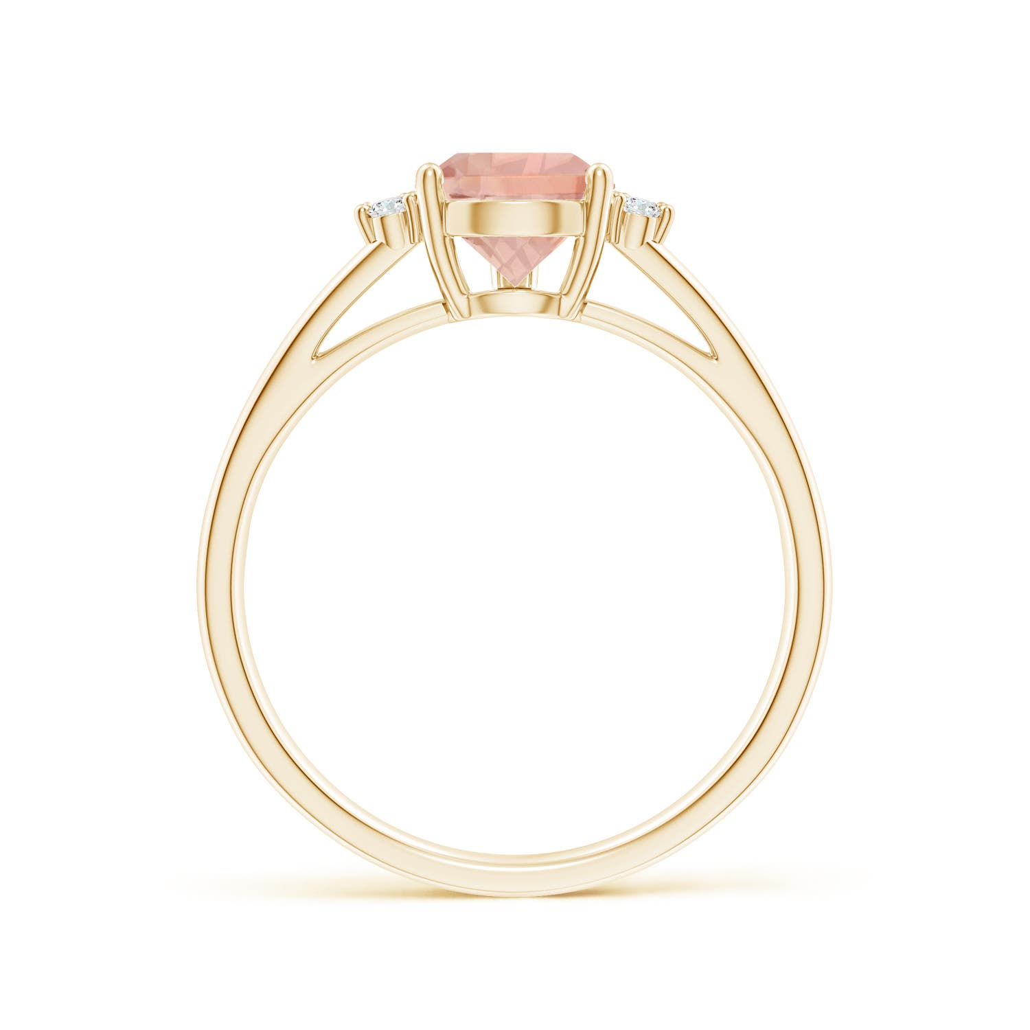 AAA - Morganite / 1.23 CT / 14 KT Yellow Gold