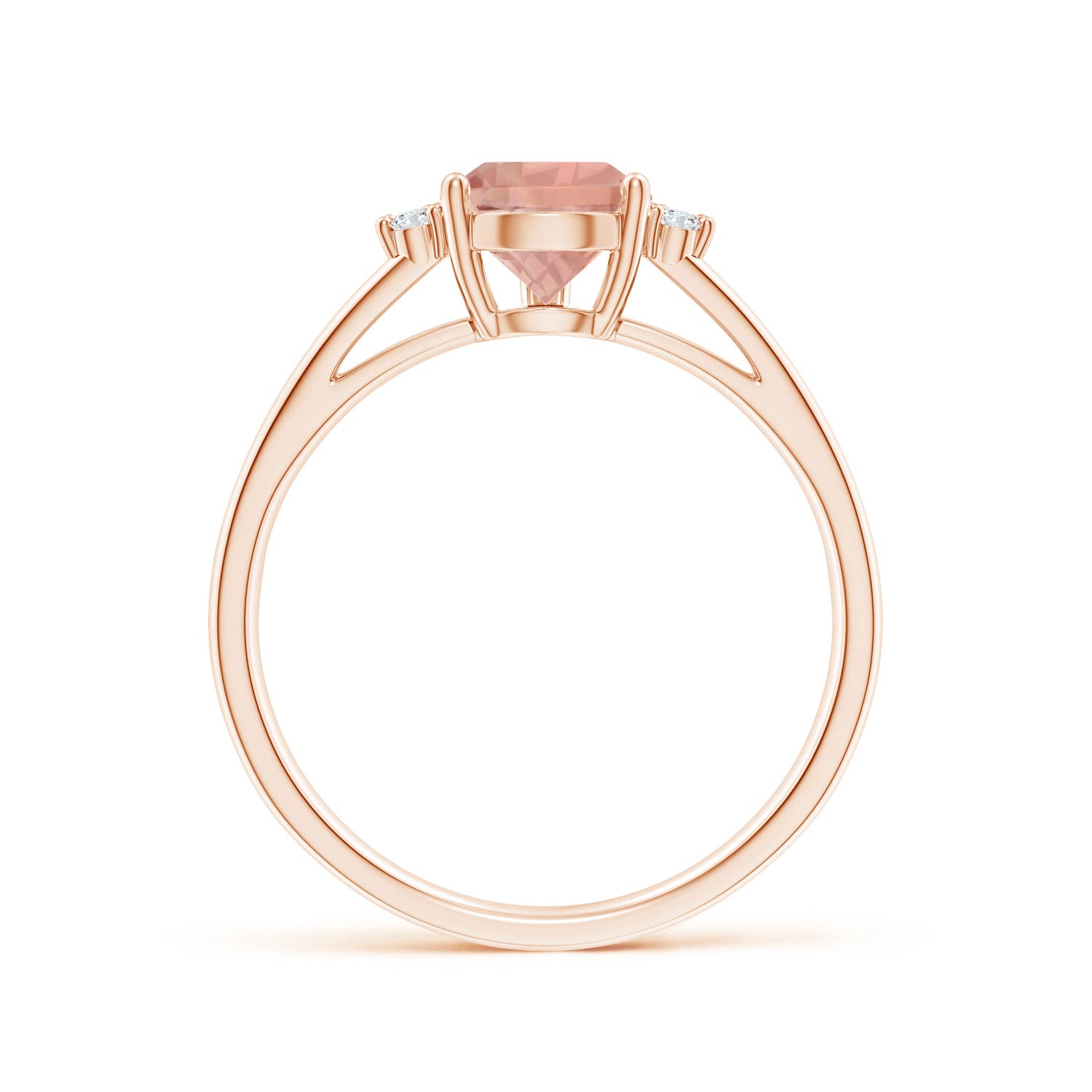 AAAA - Morganite / 1.23 CT / 14 KT Rose Gold