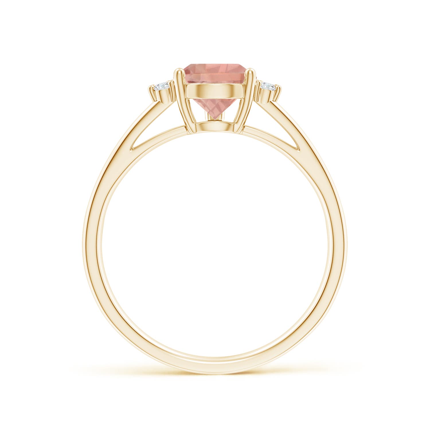 AAAA - Morganite / 1.23 CT / 14 KT Yellow Gold