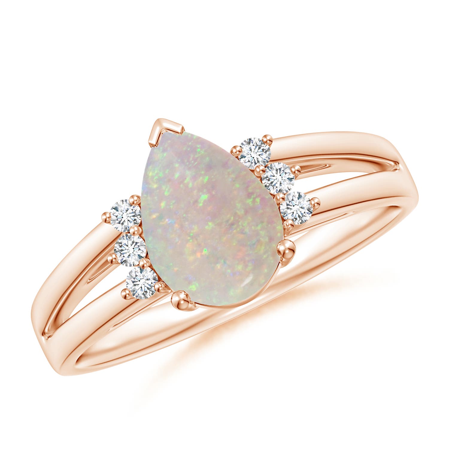 AA - Opal / 0.88 CT / 14 KT Rose Gold