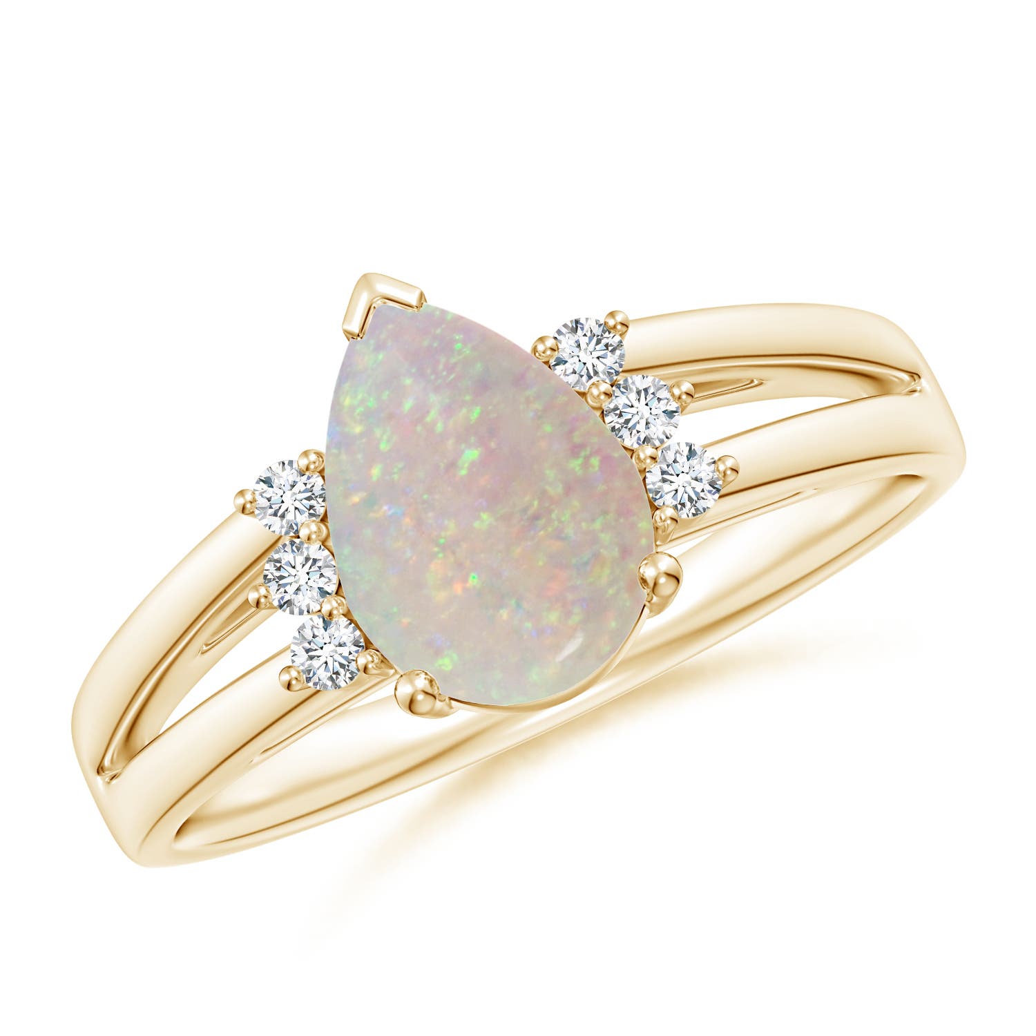 AA - Opal / 0.88 CT / 14 KT Yellow Gold