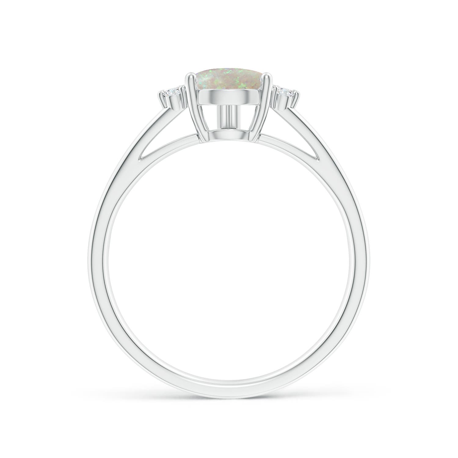 AAA - Opal / 0.88 CT / 14 KT White Gold