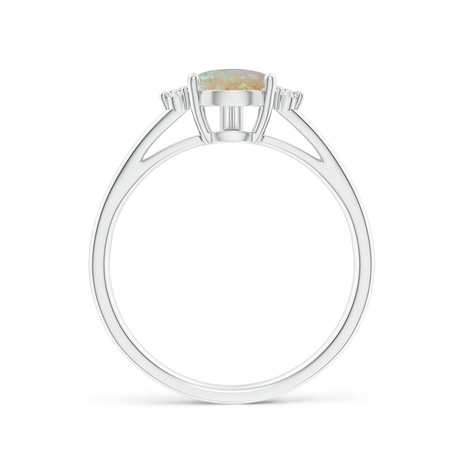 AAAA - Opal / 0.88 CT / 14 KT White Gold