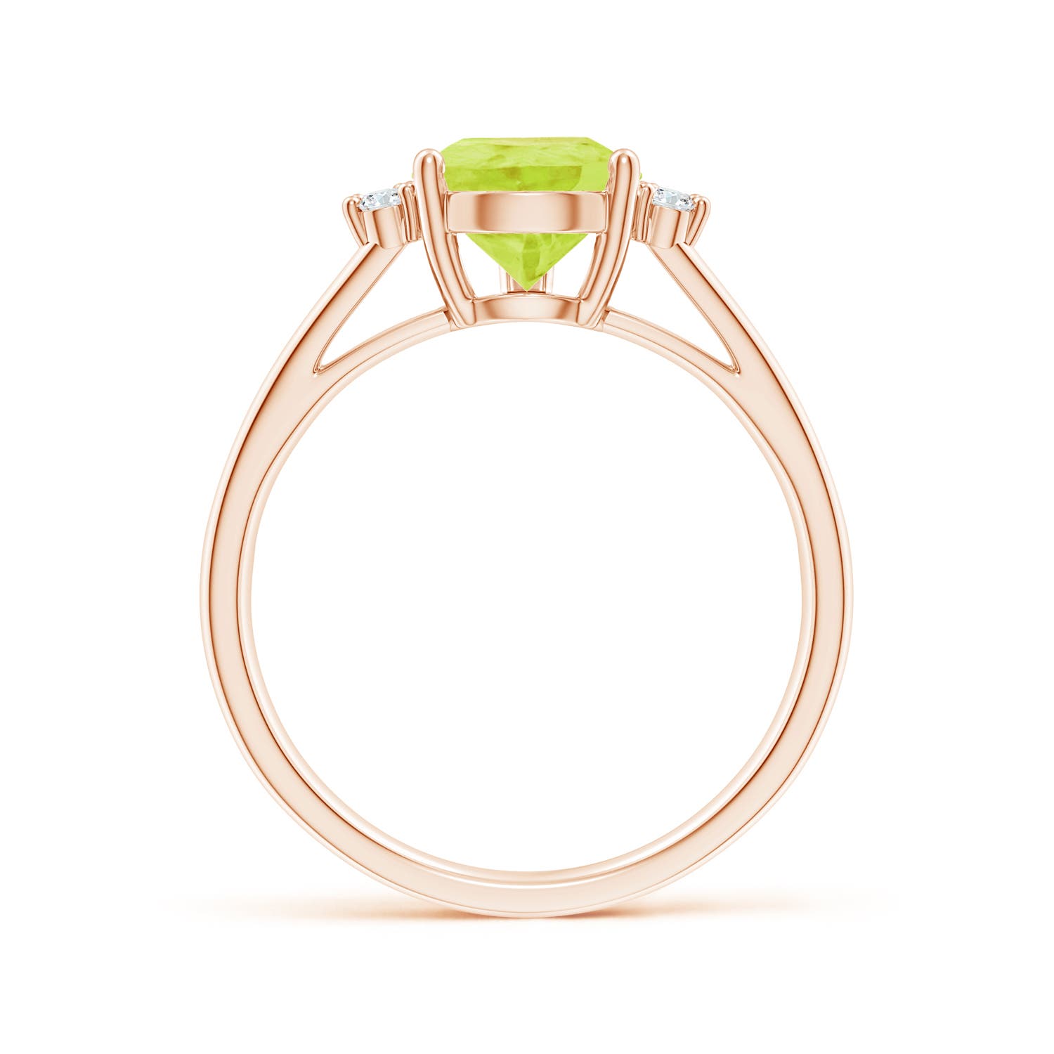 A - Peridot / 2.03 CT / 14 KT Rose Gold