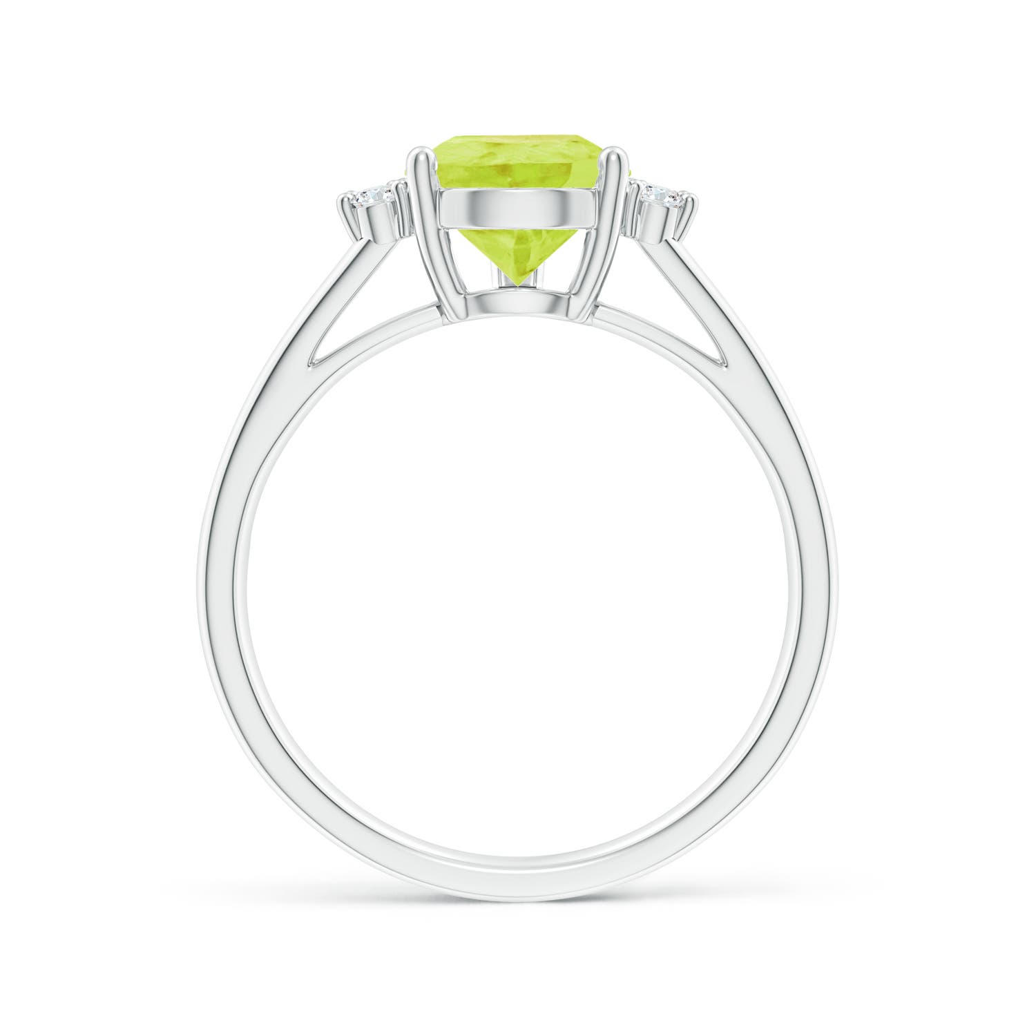 A - Peridot / 2.03 CT / 14 KT White Gold