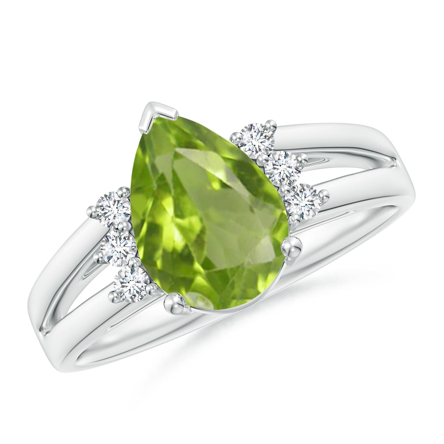 AA - Peridot / 2.03 CT / 14 KT White Gold