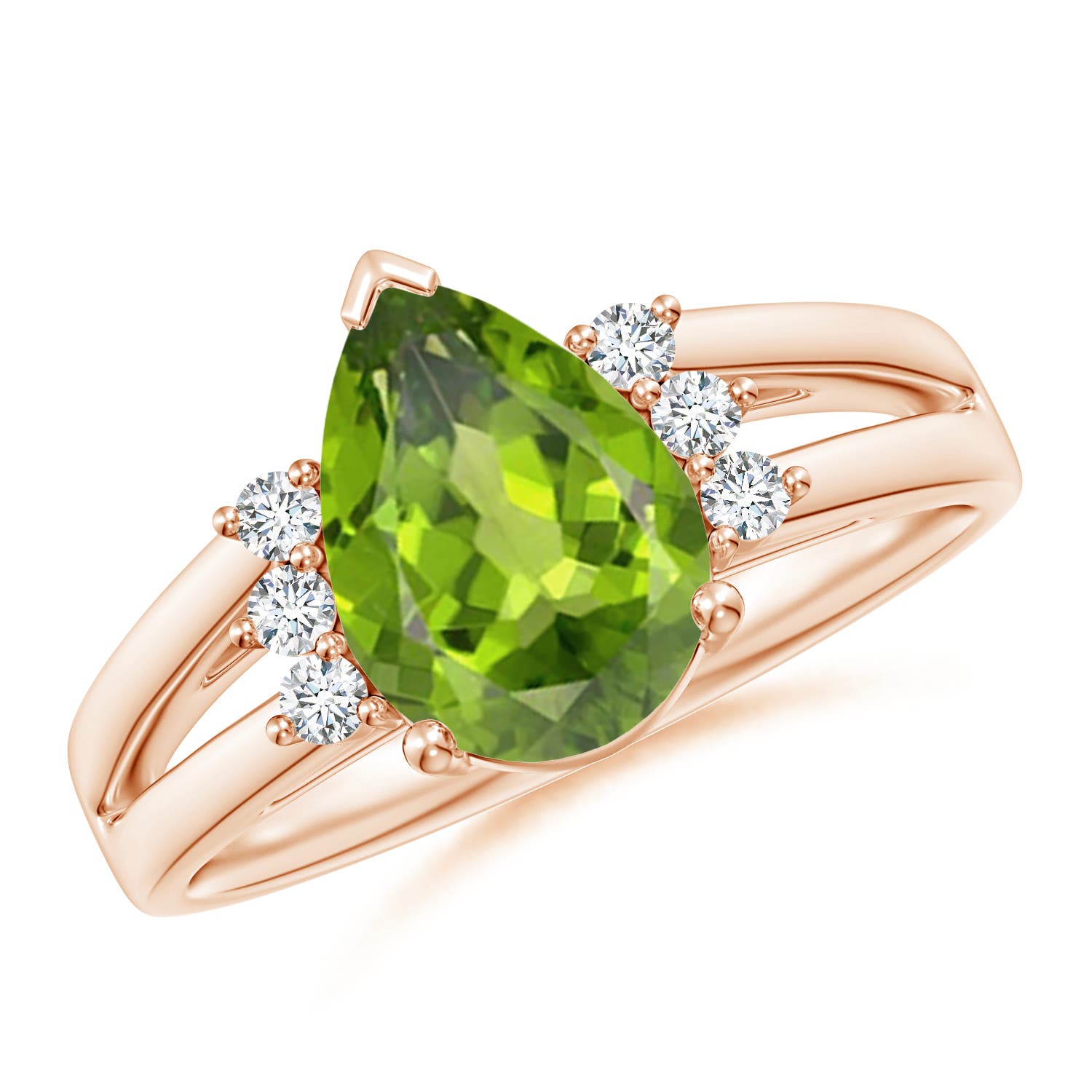 AAA - Peridot / 2.03 CT / 14 KT Rose Gold