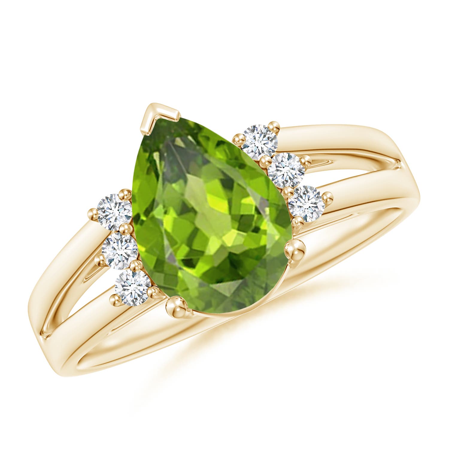 AAA - Peridot / 2.03 CT / 14 KT Yellow Gold