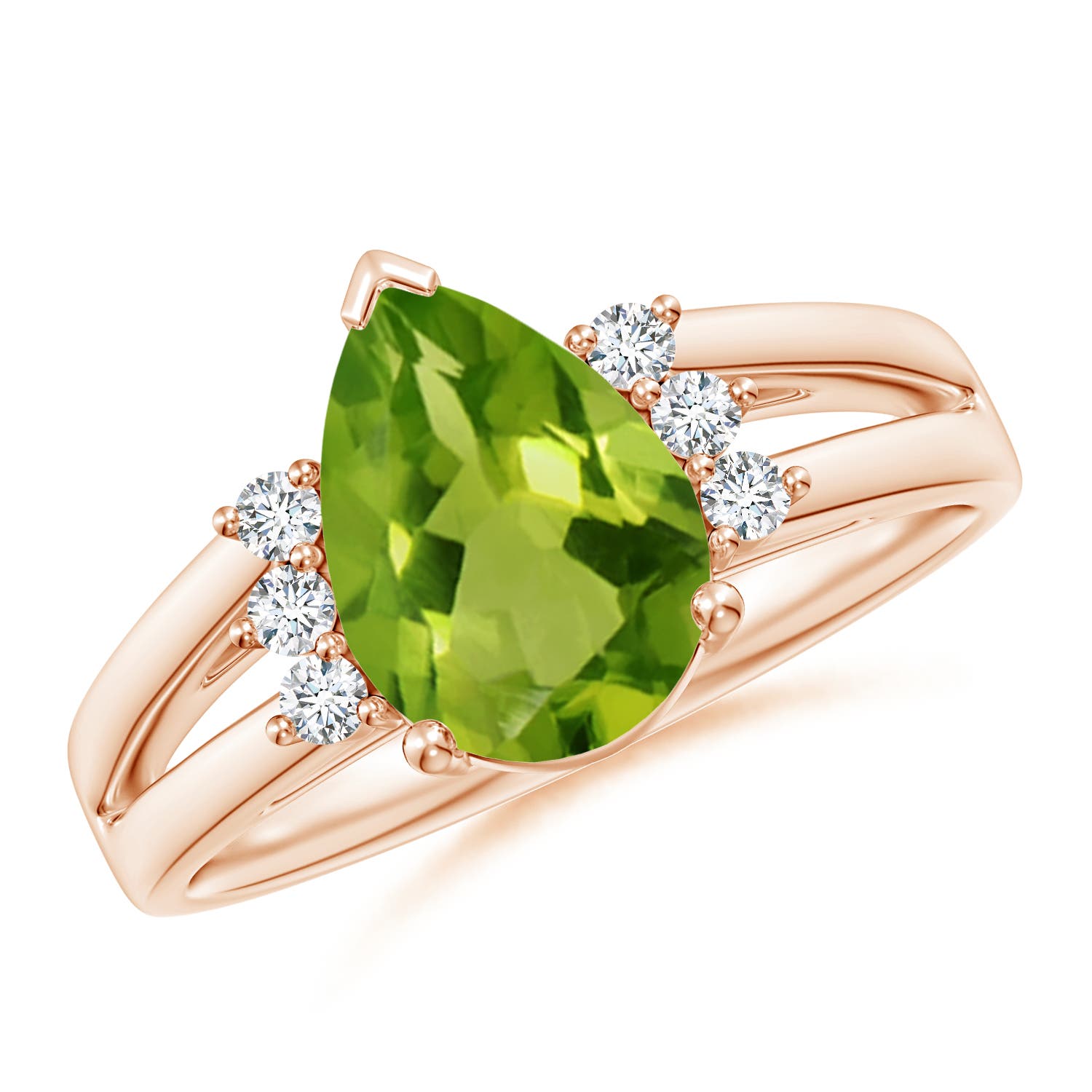 AAAA - Peridot / 2.03 CT / 14 KT Rose Gold