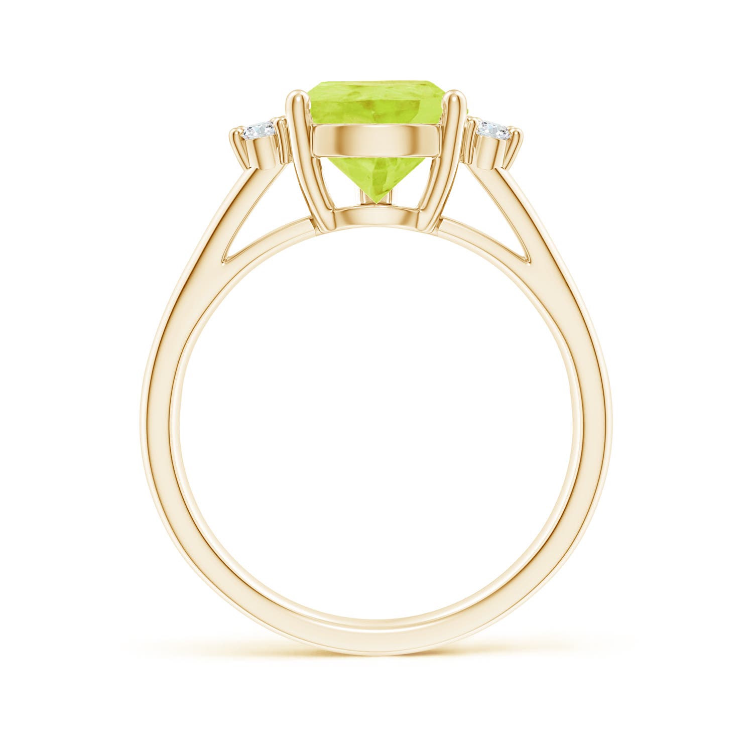 A - Peridot / 3.57 CT / 14 KT Yellow Gold