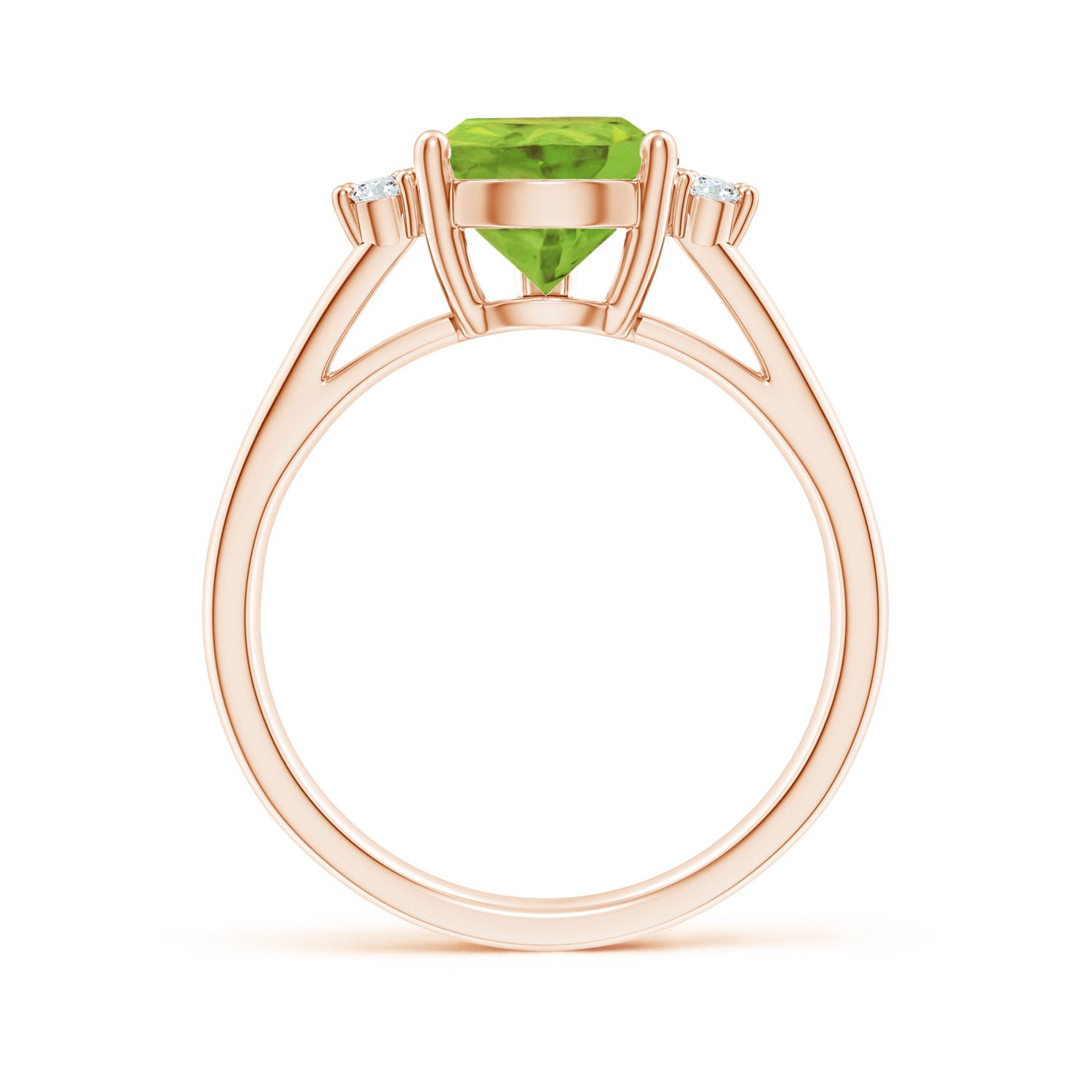 AA - Peridot / 3.57 CT / 14 KT Rose Gold