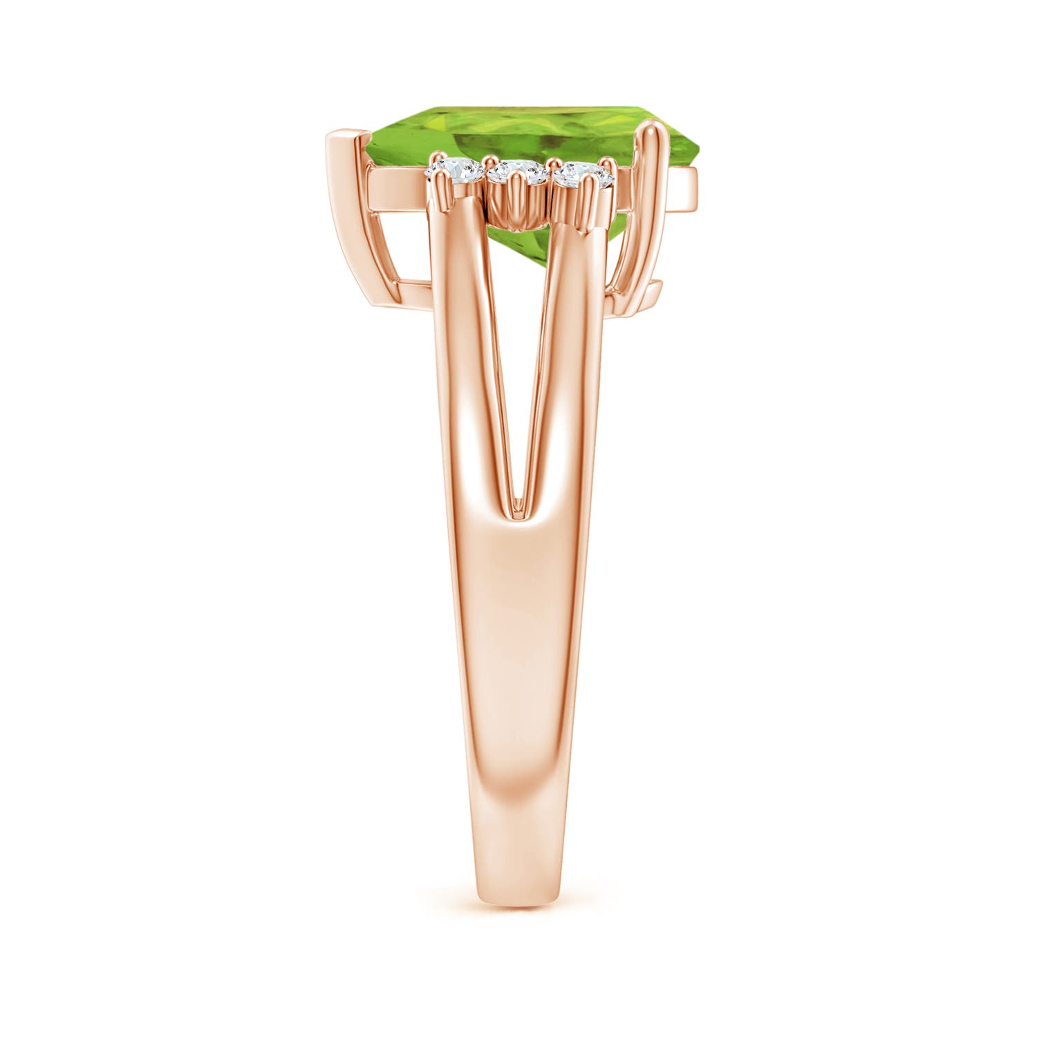 AA - Peridot / 3.57 CT / 14 KT Rose Gold